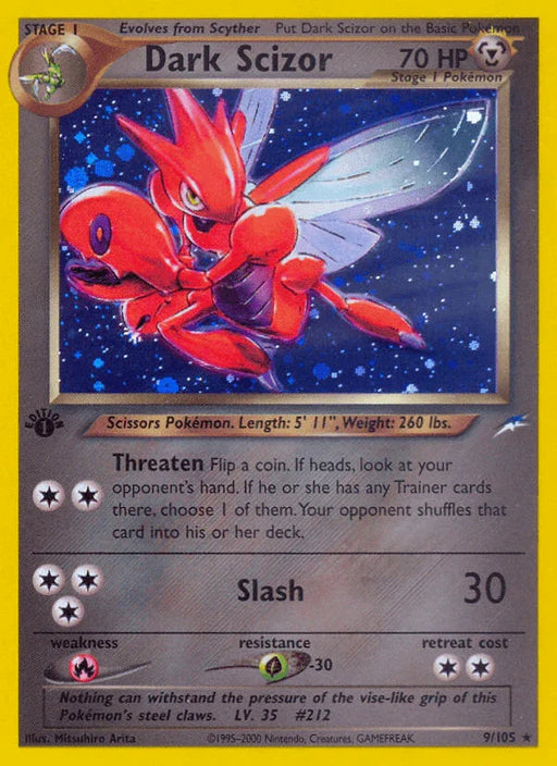 Dark Scizor (9/105) [Neo Destiny 1st Edition] - for just $237.60! 