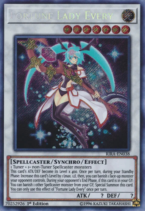 Fortune Lady Every [RIRA-EN038] Secret Rare - for just $7.75! 