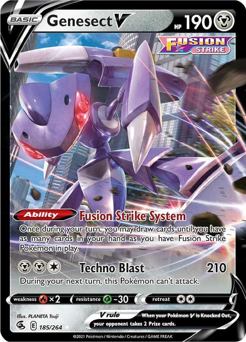 Genesect V (185/264) [Sword & Shield: Fusion Strike] - for just $0.30! 
