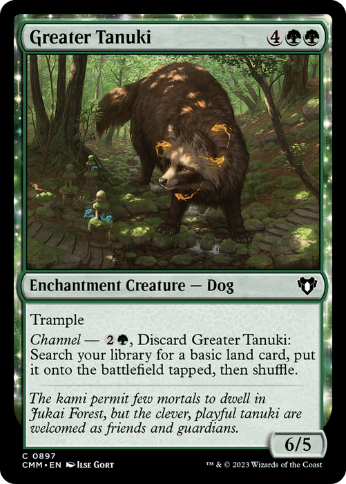 Greater Tanuki (CMM-897) - Commander Masters: (enchantment) - for just $0.05! 