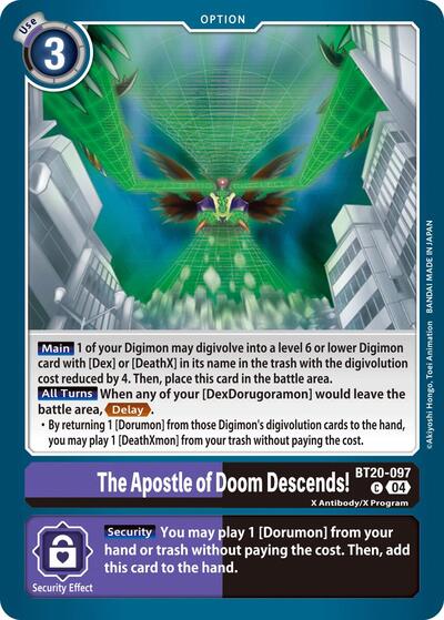 The Apostle of Doom Descends! (Release Special Booster 2.5) Light Play - for just $0.20! 