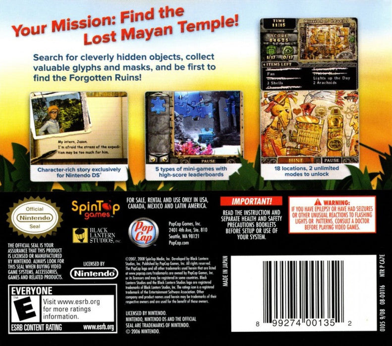 Amazing Adventures: The Forgotten Ruins – Nintendo DS (DS) - for just $6.99! 