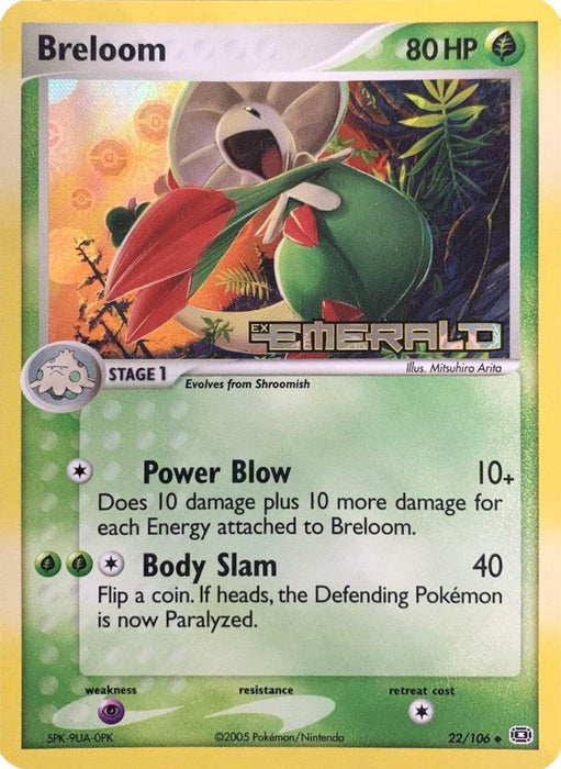 Breloom (22/106) (Stamped) [EX: Emerald] - for just $18.50! 