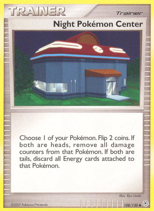 Night Pokemon Center (108/130) [Diamond & Pearl: Base Set] - for just $0.20! 