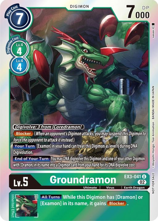 Groundramon [EX3-041] (Alternate Art) [Draconic Roar] - Just $1.15! Shop now at Retro Gaming of Denver