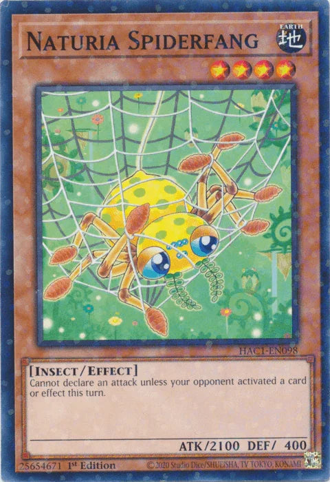 Naturia Spiderfang (Duel Terminal) [HAC1-EN098] Common - for just $0.10! 