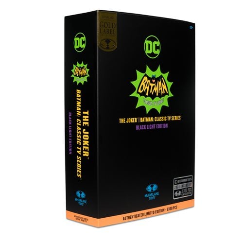 McFarlane Toys DC Retro The Joker Batman: Classic TV Series Black Light Gold Label 6-Inch Action Figure - Entertainment Earth Exclusive - Just $35.90! Shop now at Retro Gaming of Denver