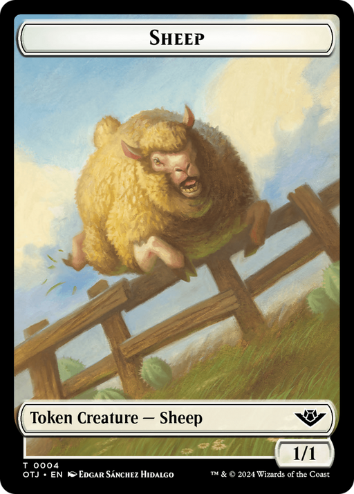 Sheep // Plot Double-Sided Token [Outlaws of Thunder Junction Tokens] - Just $0.10! Shop now at Retro Gaming of Denver