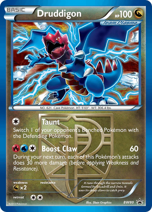 Druddigon (BW80) [Black & White: Black Star Promos] - for just $6.40! 