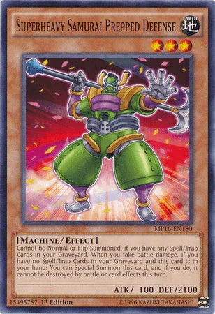 Superheavy Samurai Prepped Defense [MP16-EN180] Common - for just $0.10! 