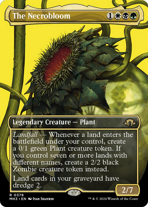 The Necrobloom (Borderless) [Modern Horizons 3] - Just $0.75! Shop now at Retro Gaming of Denver