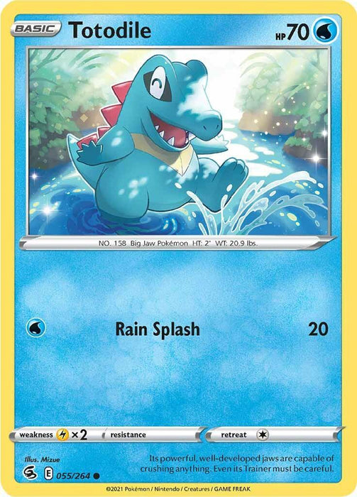 Totodile (055/264) [Sword & Shield: Fusion Strike] - for just $0.10! 