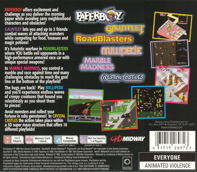 Arcade's Greatest Hits: Atari Collection 2 – PlayStation 1 (PS1) - for just $10.99! 