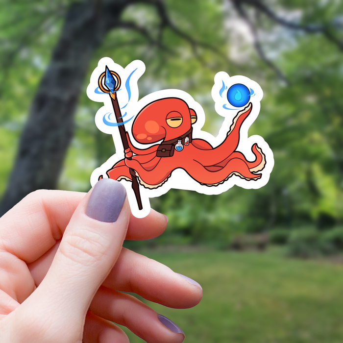 Wizard Octopus Tabletop RPG Sticker - 3" - for just $3.50! 