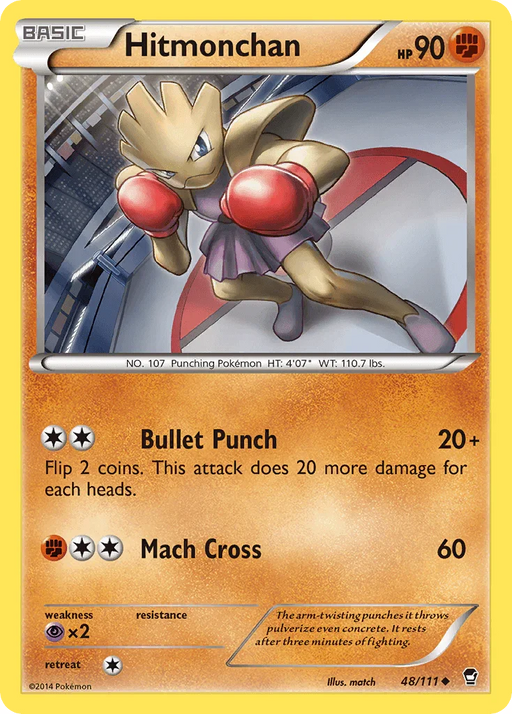 Hitmonchan (48/111) [XY: Furious Fists] - for just $0.15! 