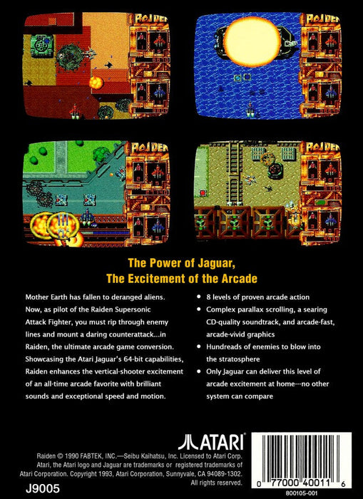 Raiden – Atari Jaguar (JAG) - for just $59.99! 