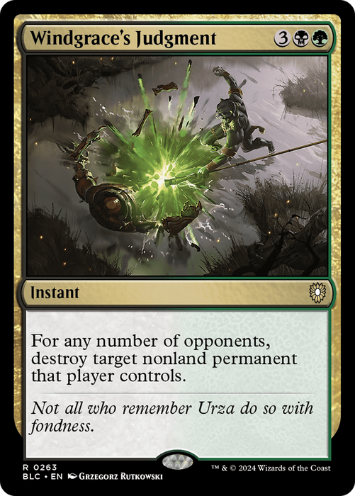 Windgrace's Judgment (BLC-263) - Bloomburrow Commander - for just $0.08! 
