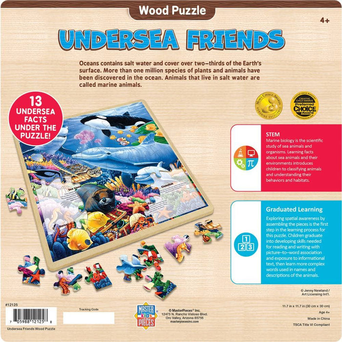 Wood Fun Facts - Undersea Friends 48 Piece Wood Jigsaw Puzzle - for just $14.99! 