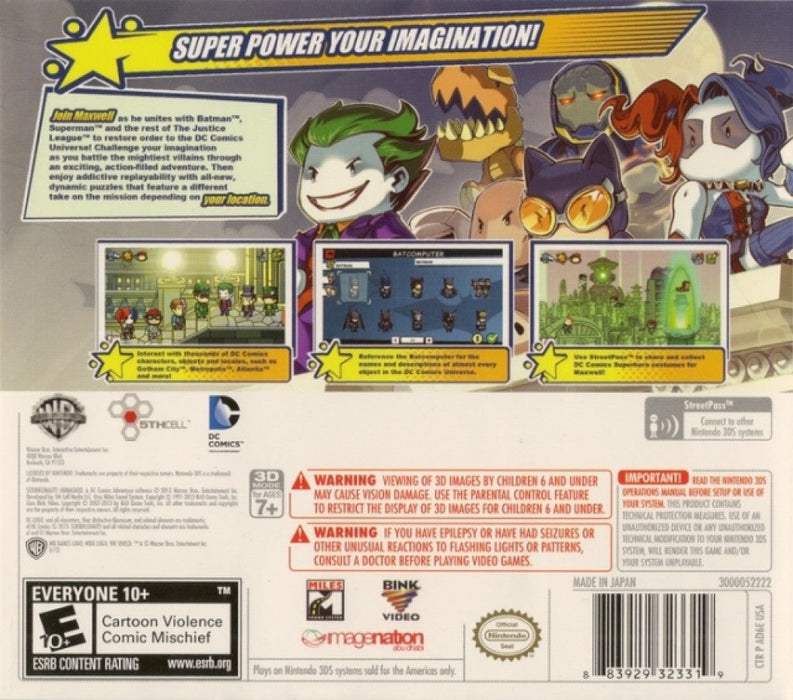 Scribblenauts Unmasked: A DC Comics Adventure – Nintendo 3DS (3DS) - for just $6.99! 