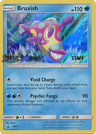 Bruxish (SM11) (Staff Prerelease Promo) [Sun & Moon: Black Star Promos] - for just $15.25! 