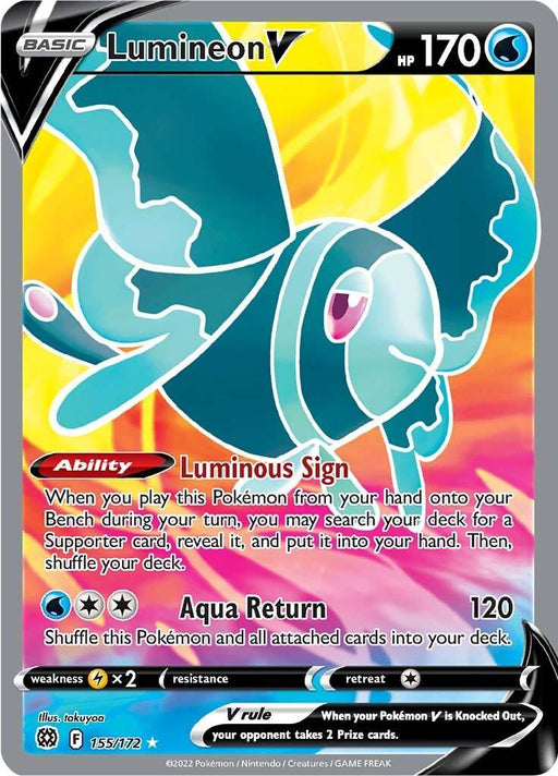 Lumineon V (155/172) [Sword & Shield: Brilliant Stars] - for just $1! 