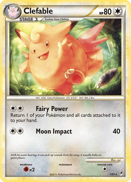 Clefable (1/95) [HeartGold & SoulSilver: Call of Legends] - for just $4.90! 