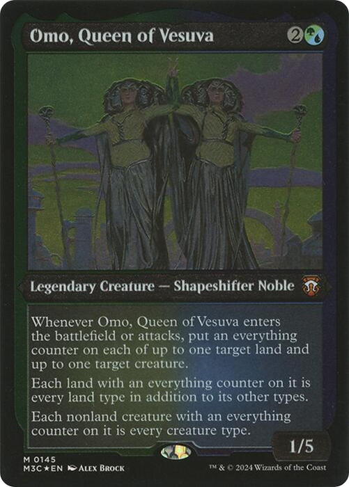 Omo, Queen of Vesuva (M3C-145) - Modern Horizons 3 Commander Foil - for just $0.04! 