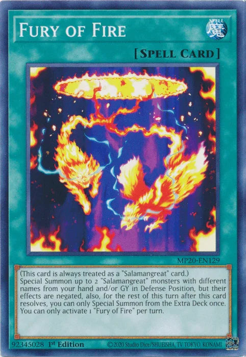 Fury of Fire [MP20-EN129] Common - for just $0.10! 