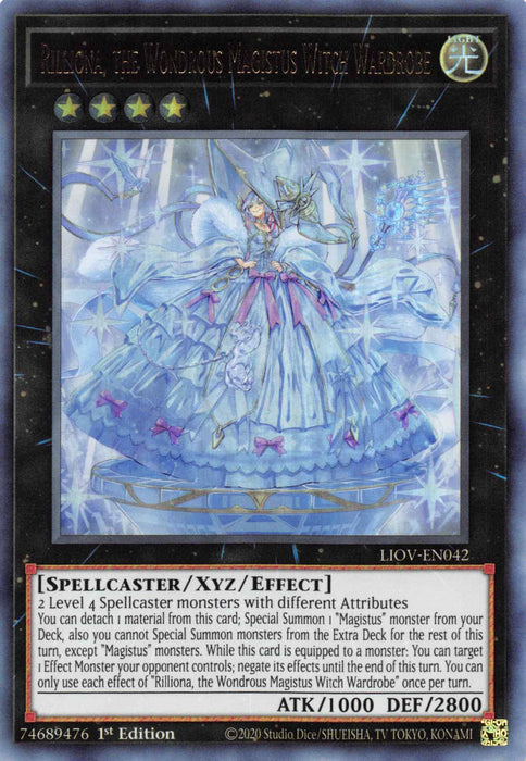 Rilliona, the Wondrous Magistus Witch Wardrobe [LIOV-EN042] Ultra Rare - for just $2.60! 