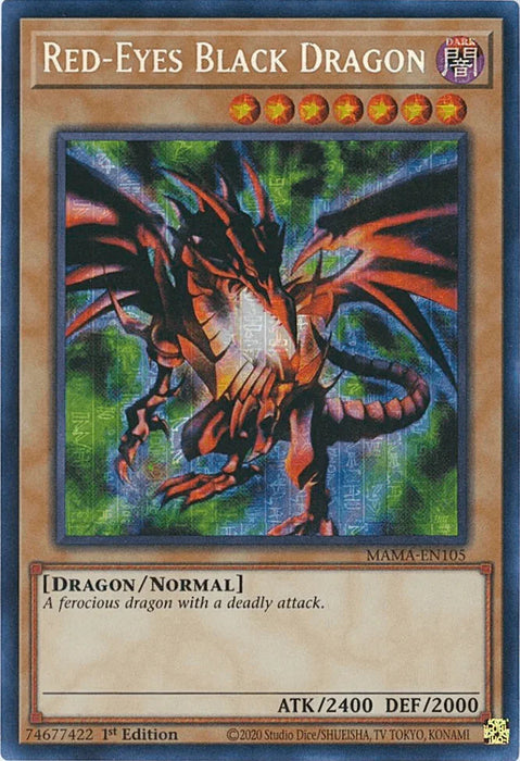 Red-Eyes Black Dragon [MAMA-EN105] Secret Pharaoh's Rare - for just $52! 