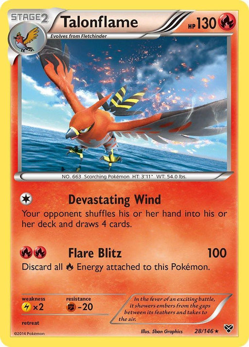 Talonflame (28/146) (Cosmos Holo) (Blister Exclusive) [XY: Base Set] - for just $2.80! 