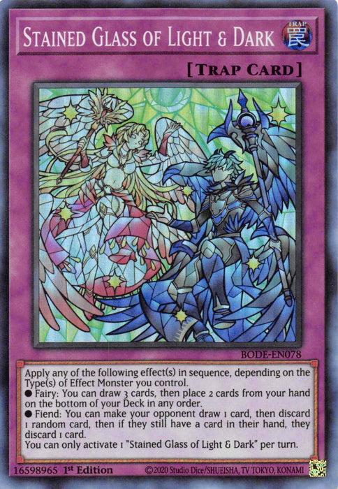 Stained Glass of Light and Dark [BODE-EN078] Super Rare - for just $0.10! 