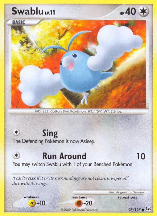 Swablu (97/127) [Platinum: Base Set] - for just $0.25! 