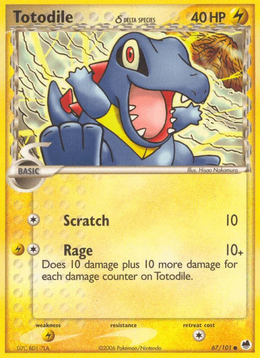 Totodile (67/101) (Delta Species) [EX: Dragon Frontiers] - for just $1.80! 