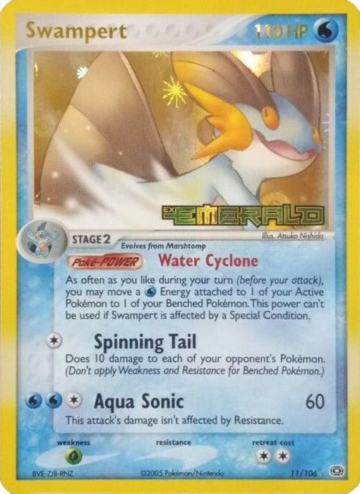 Swampert (11/106) (Stamped) [EX: Emerald] - for just $44! 