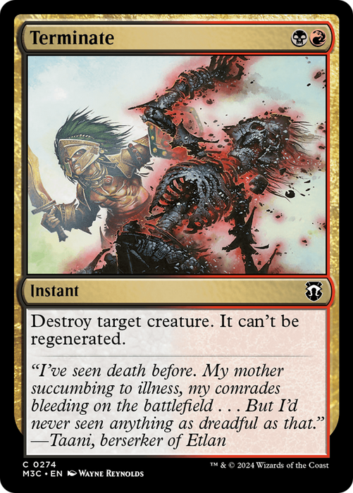 Terminate (M3C-274) - Modern Horizons 3 Commander - for just $0.10! 