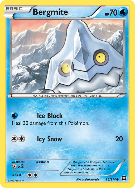 Bergmite (36/114) [XY: Steam Siege] - for just $0.10! 