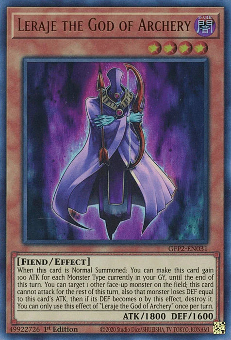 Leraje the God of Archery [GFP2-EN031] Ultra Rare - for just $0.10! 