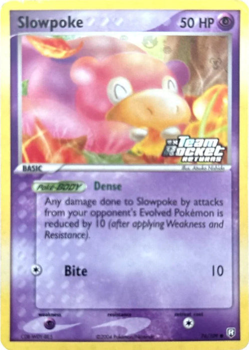 Slowpoke (76/109) (Stamped) [EX: Team Rocket Returns] - for just $45.95! 