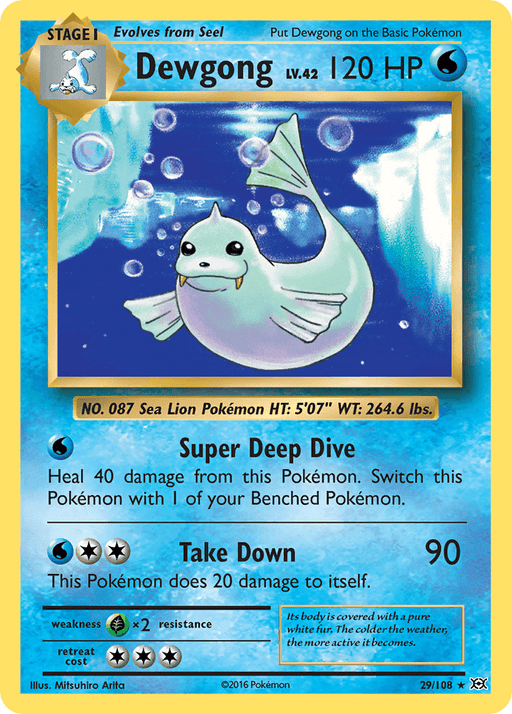 Dewgong (29/108) [XY: Evolutions] - for just $0.10! 