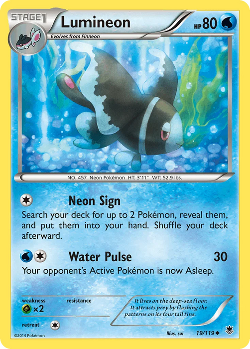 Lumineon (19/119) [XY: Phantom Forces] - for just $0.20! 