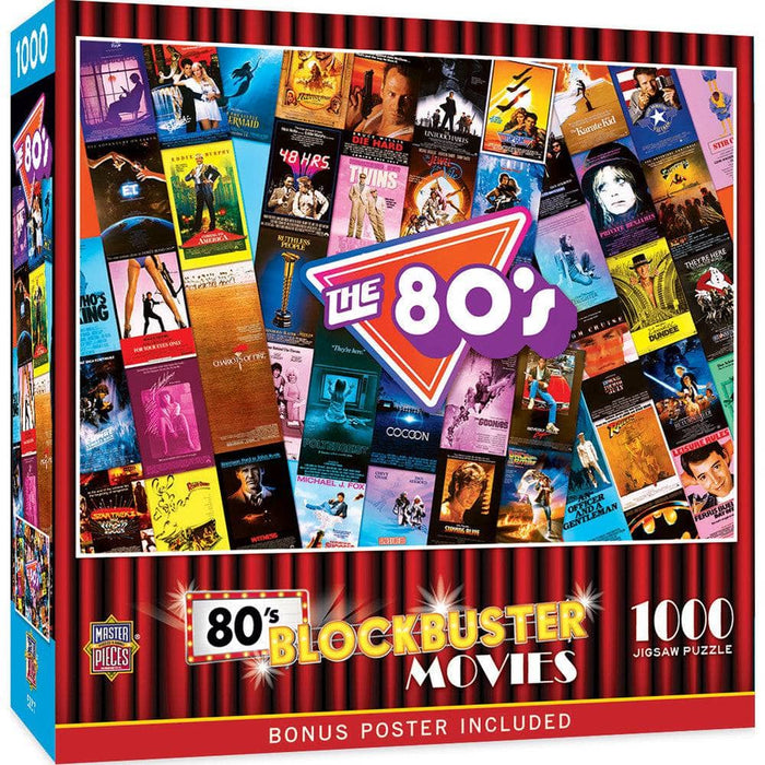 Blockbusters - 80's Movies 1000 Piece Jigsaw Puzzle - for just $16.99! 