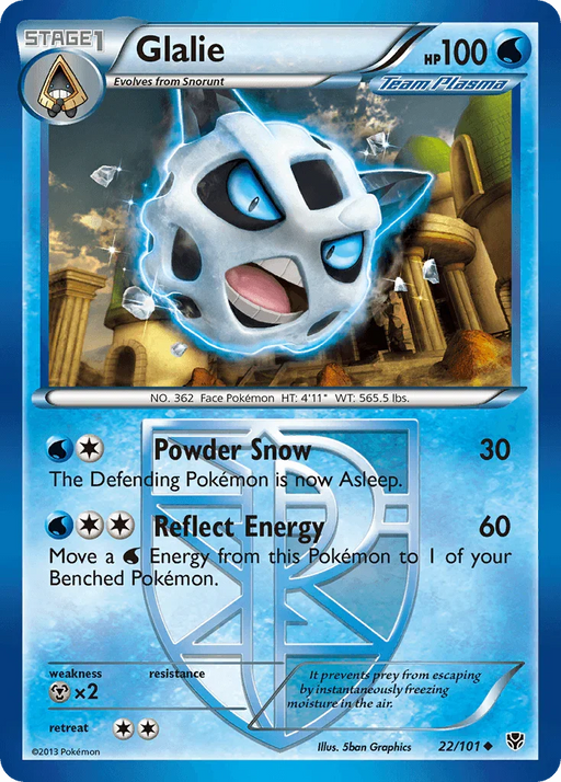 Glalie (22/101) [Black & White: Plasma Blast] - for just $0.20! 