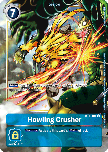 Howling Crusher [BT1-101] (Dash Pack) [Release Special Booster Ver.1.5 Promos] - Just $0.09! Shop now at Retro Gaming of Denver