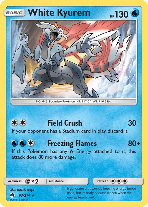 White Kyurem (63/214) [Sun & Moon: Lost Thunder] - for just $0.50! 