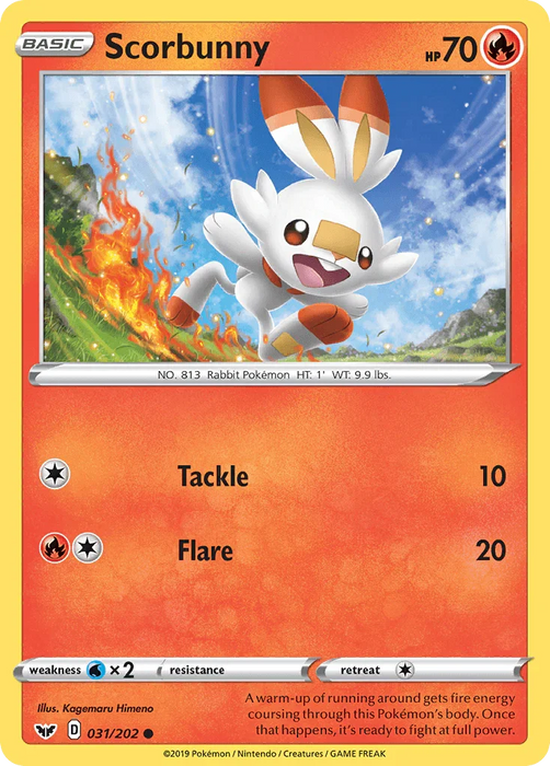Scorbunny (031/202) [Sword & Shield: Base Set] - for just $0.10! 