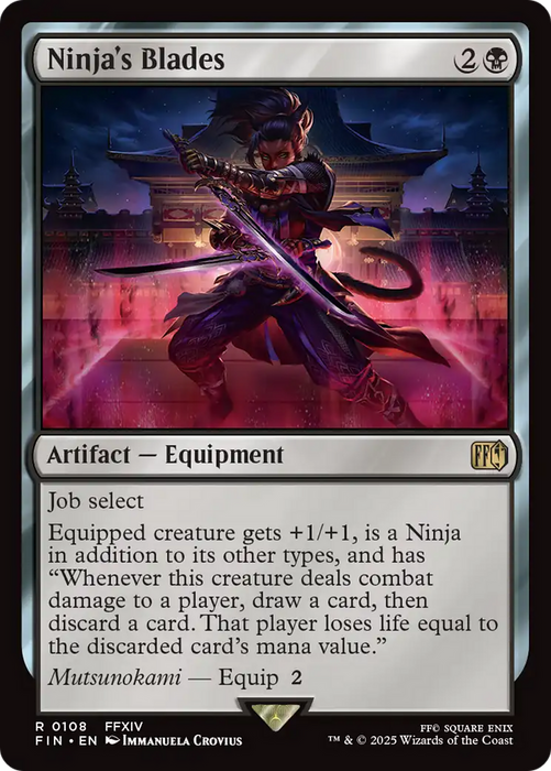 Ninja's Blades (FIN-108) - FINAL FANTASY Foil - for just $0.35! 