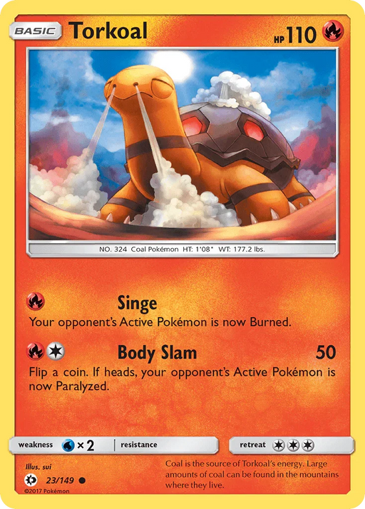 Torkoal (23/149) [Sun & Moon: Base Set] - for just $0.10! 
