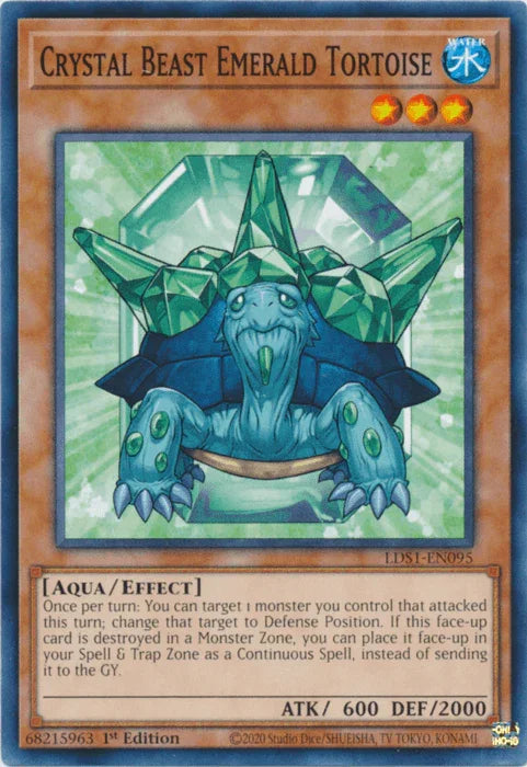 Crystal Beast Emerald Tortoise [LDS1-EN095] Common - for just $0.10! 