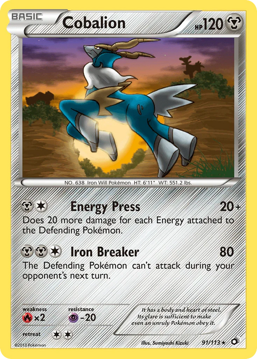 Cobalion (91/113) [Black & White: Legendary Treasures] - for just $0.55! 